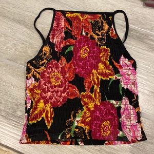 Adorable cropped halter top